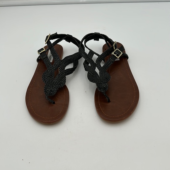 Steve Madden  Womens' Braided Roman Gladiator Flat Sandal Thong Sandals - Picture 1 of 13